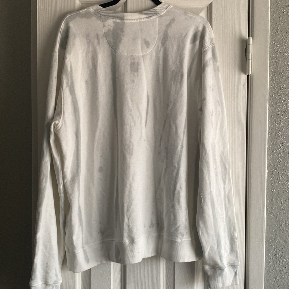 Baylor University crew sweatshirt white and gray shadow print size L - Picture 4 of 4